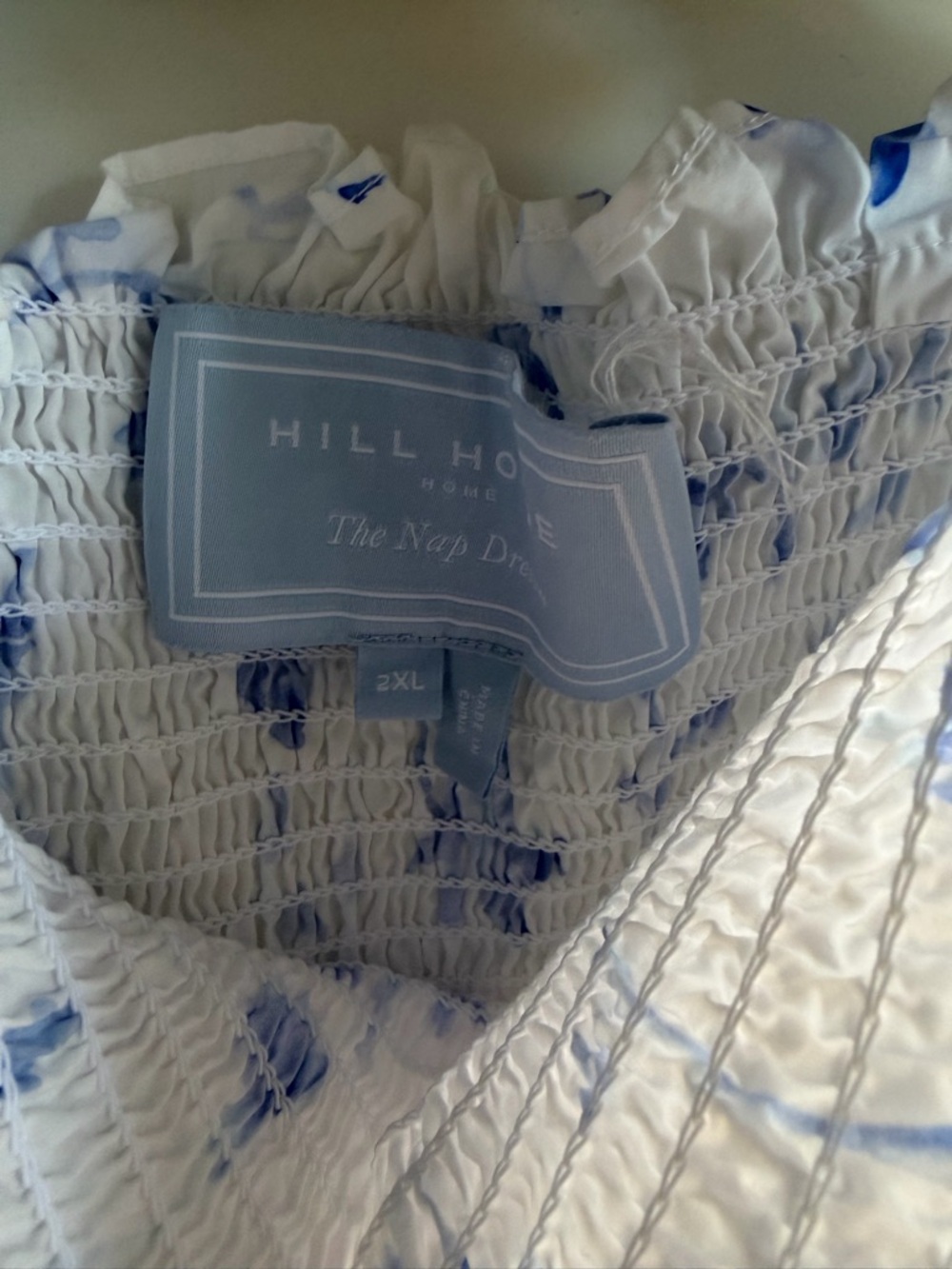The Ellie Nap Dress in Blue Botanical 2XL - Picture 8 of 8